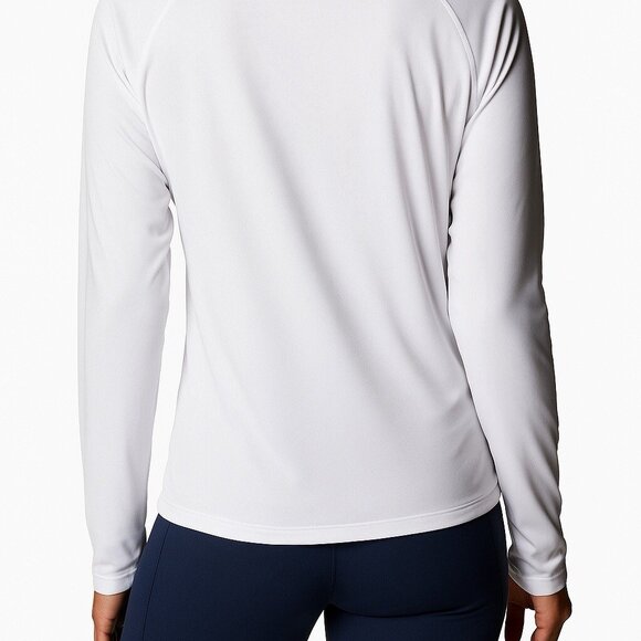 Columbia Women’s Long Sleeve Sun Tee, Size Medium, White Omni-Shade 50 UPF Rated - Picture 3 of 4